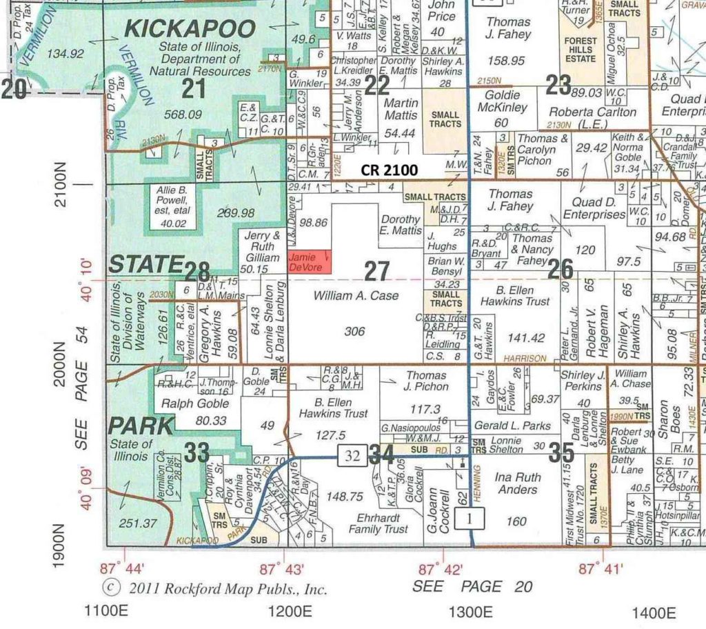 20 acres in Vermilion County, Illinois Illinois & Indiana Farm Real