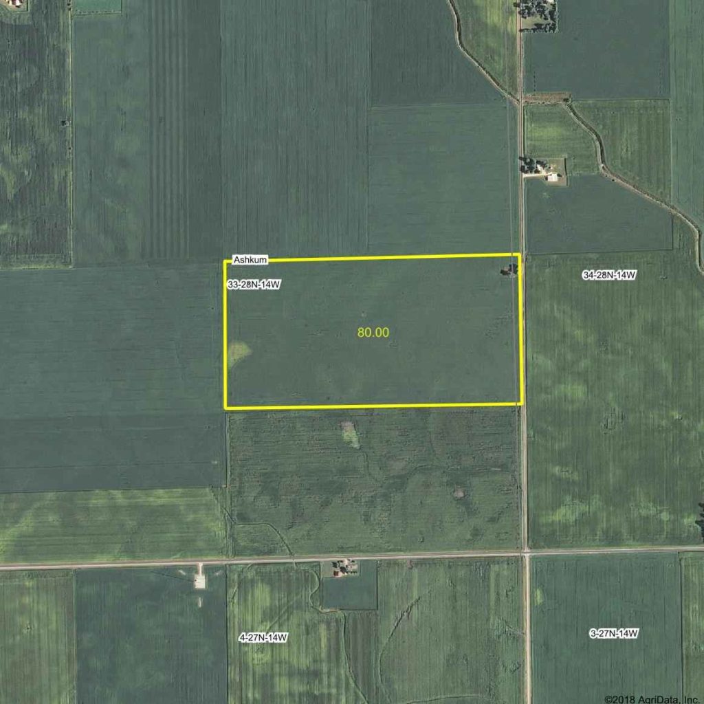 80 Acres Iroquois County IL Illinois & Indiana Farm Real Estate