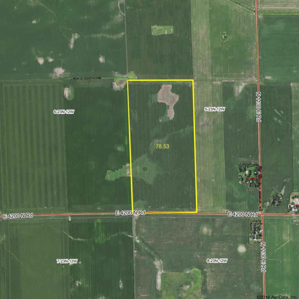 80 Acres, Vermilion County IL Illinois & Indiana Farm Real Estate