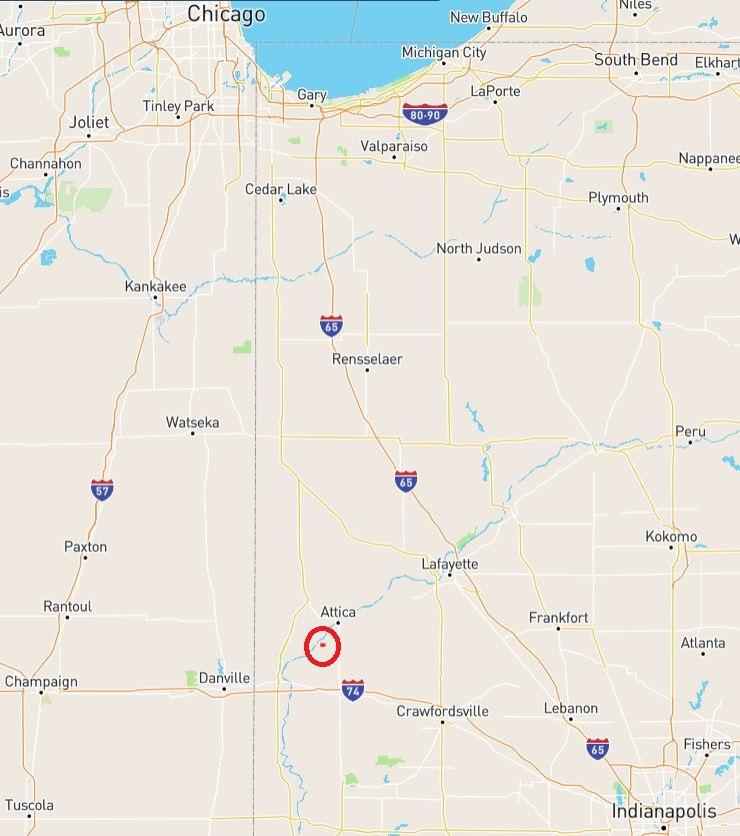 40 Acres, Primarily all tillable, Fountain County IN Illinois