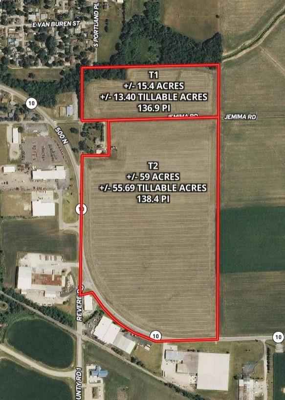 Dewitt County, IL Land Auction 74.4 Acres offered in 2 Tracts