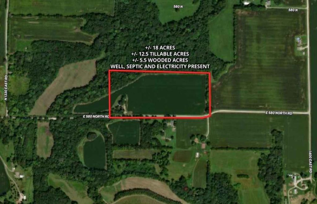 18 Acres Vermilion County IL. Illinois & Indiana Farm Real Estate
