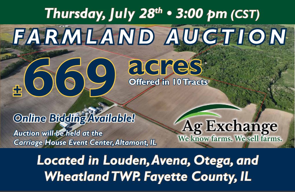 AUCTION +/- 669 Acres, 10 Tracts, Fayette County, IL July 28th ...